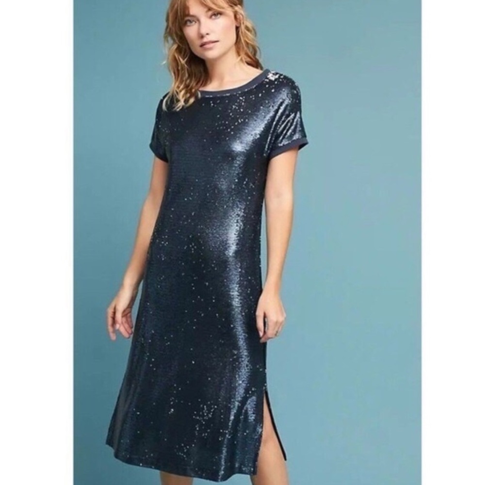 💎 Anthro {Moulinette Soeurs} Interstellar Sequin Dress🧿